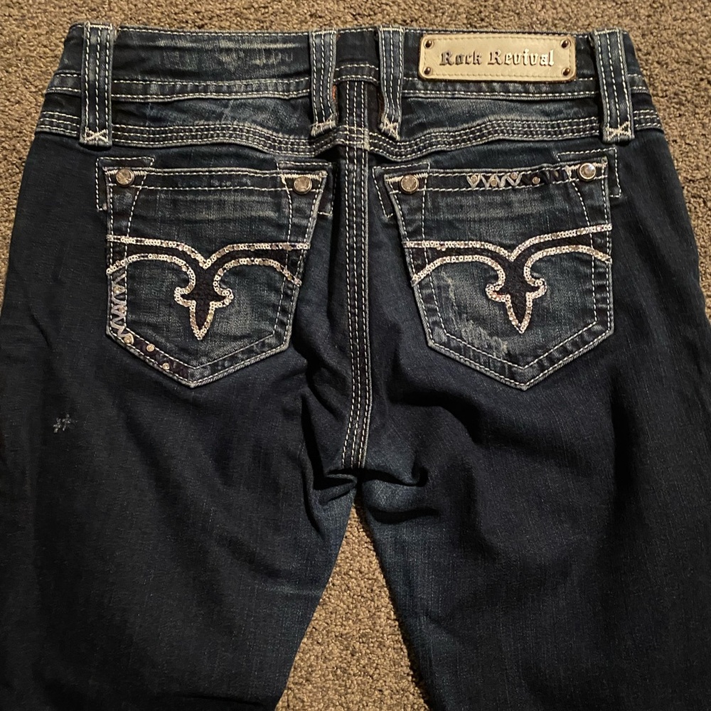 Rock Revival Erin easy skinny jeans sz 26 - Picture 8 of 13